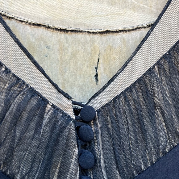 Late 40’s/Early 50’s Black Dress with Belt - Picture 6 of 16